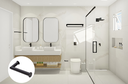 Ver imagem 2 de Porta Papel Higiênico Papeleira de Parede Banheiro 13cm em Aço Inox Black Matte Linha Tessália Stain