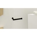 Ver imagem 3 de Porta Papel Higiênico Papeleira de Parede Banheiro 13cm em Aço Inox Black Matte Linha Tessália Stain