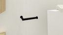 Ver imagem 3 de Porta Papel Higiênico Papeleira de Parede Banheiro 13cm em Aço Inox Black Matte Linha Tessália Stain