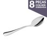 Jogo de Colher Sobremesa Aço Inox 8 Peças Gourmet Mix - 1