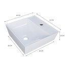 Ver imagem 4 de Kit Cuba Aq33 Volcano com Torneira Luxo e Válvula Metal com Sifão e Flexível