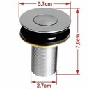 Ver imagem 7 de Kit Cuba Aq33 Volcano com Torneira Luxo e Válvula Botão com Sifão e Flexível