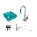 Ver imagem 3 de Kit Cuba Aq33 Volcano com Torneira Luxo e Válvula Botão com Sifão e Flexível