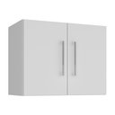 Ver imagem 2 de Armário de Lavanderia Aéreo com 2 Portas 57cm Multimóveis Cr30039 Branco