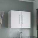 Ver imagem 1 de Armário de Lavanderia Aéreo com 2 Portas 57cm Multimóveis Cr30039 Branco