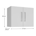 Ver imagem 5 de Armário de Lavanderia Aéreo com 2 Portas 57cm Multimóveis Cr30039 Branco