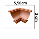 Ver imagem 2 de Kit 25 Cantos-Quinas- Interno para Acabamento em Moldura de Forro PVC Mogno