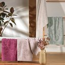 Ver imagem 4 de Toalha de Banho Velvet Flower Gelo 68x1,40m