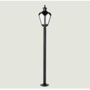 Ver imagem 1 de Poste para Jardim Colonial Sinha Alumínio Preto 1.40m 2002 Incolustre