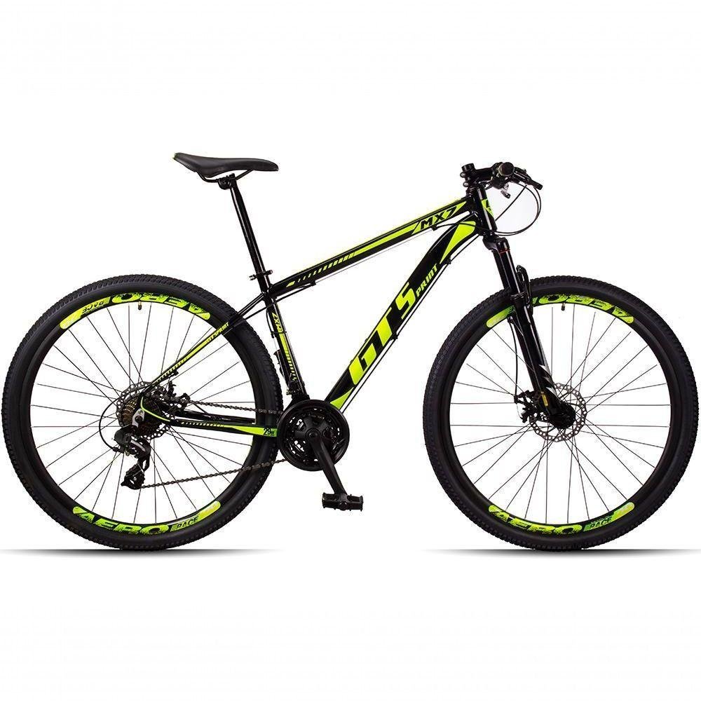 Bicicleta 29 Gt Sprint Mx7 24V Index Preto+Amarelo - 6