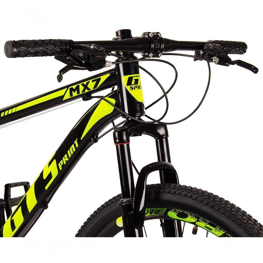 Bicicleta 29 Gt Sprint Mx7 24V Index Preto+Amarelo - 4