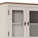Ver imagem 2 de Cristaleira Arca e Oratório 4 Portas 1 Gaveta com Pés Luis Xv 60630 Linz Móveis - Off White/imbuia