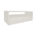 Ver imagem 4 de Rack para Tv Suspenso Bancada com Nicho e Gaveta Off White Laca