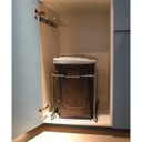 Ver imagem 4 de Lixeira de Embutir Preta Masutti Deslizante para Cozinha 15l com Tampa Click com Corrediças