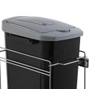 Ver imagem 3 de Lixeira de Embutir Preta Masutti Deslizante para Cozinha 15l com Tampa Click com Corrediças