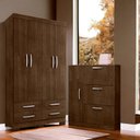 Ver imagem 1 de Conjunto de Guarda Roupa e Sapateira Coutos Malbec