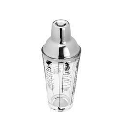 Coqueteleira de Vidro C/ Tampa de Aço Inox 420ml Lyor - 3