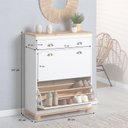 Ver imagem 3 de Sapateira Basculante Madeira 2 Portas 20 Pares Colmar Idimex