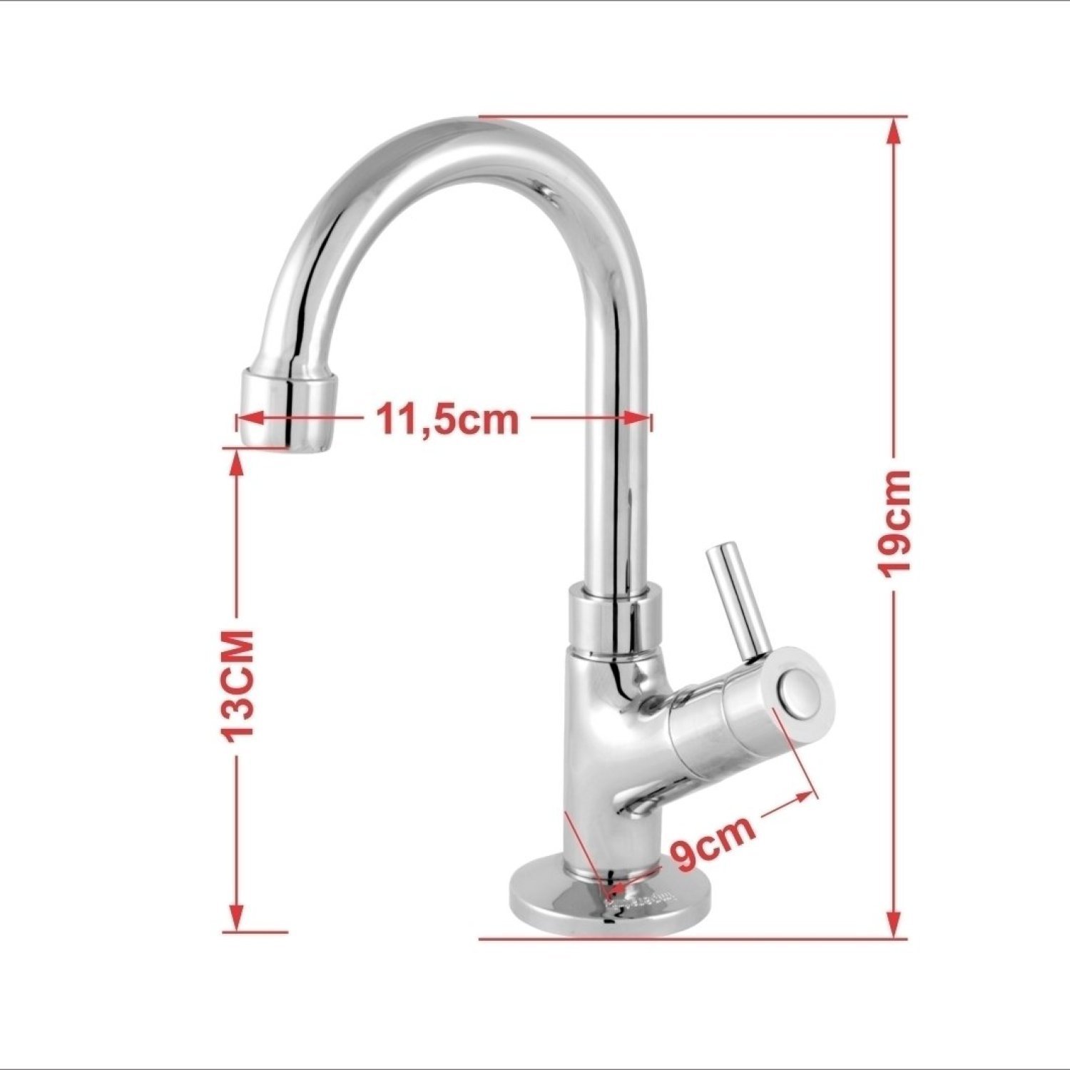 Kit Cuba Aq33 Volcano com Torneira 1198 Metal - 6