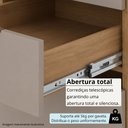 Ver imagem 6 de Balcão de Cozinha para Pia 2 Portas e 3 Gavetas sem Tampo 120cm Vitra Luciane Móveis