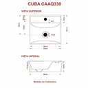 Ver imagem 5 de Kit Cuba Aq33 Volcano com Torneira 1198 Metal