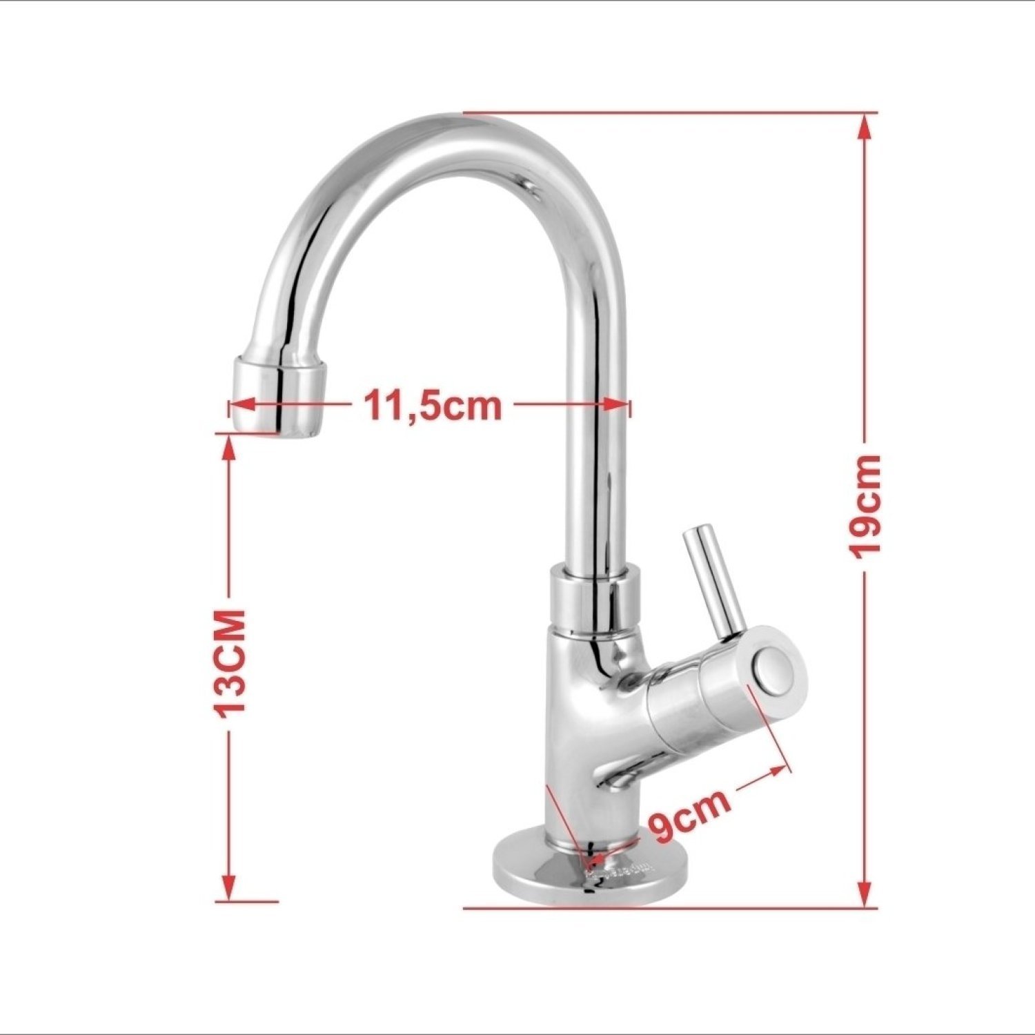 Kit Cuba Aq33 Volcano com Torneira 1198 Metal - 6