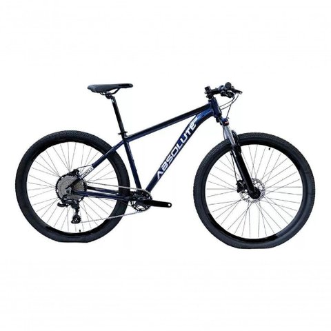 Bicicleta Aro 29 Absolute Nero 5 12v Garfo Trava no Guidão Freios Hidráulicos Azul Tam 19