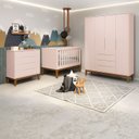 Ver imagem 2 de Jogo de Quarto Classic Elfe Gaveteira Rosa Fosco - Moveisaqui