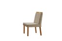 Ver imagem 3 de Conjunto Sala de Jantar Mesa Paris Madeira Maciça 140x80cm Tampo Retângular Vidro Off White com 4 Ca