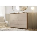 Ver imagem 3 de Cômoda 8 Gavetas em Mdp 136 Cm Doble