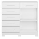 Ver imagem 4 de Cômoda para Quarto 6 Gavetas e 2 Portas Xangai Branco