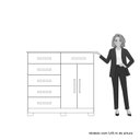 Ver imagem 6 de Cômoda para Quarto 6 Gavetas e 2 Portas Xangai Branco