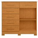 Ver imagem 4 de Cômoda para Quarto 6 Gavetas e 2 Portas Xangai Marrom/Cinamomo