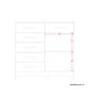 Ver imagem 5 de Cômoda para Quarto 6 Gavetas e 2 Portas Xangai Marrom/Cinamomo