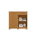 Ver imagem 2 de Cômoda 2 Portas 6 Gavetas em Mdp Xangai