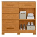 Ver mais imagens de Cômoda para Quarto 6 Gavetas e 2 Portas Xangai Marrom/Cinamomo
