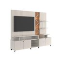 Ver imagem 1 de Home para Tv até 55 Led Frisado 2,10m Lukaliam Móveis