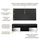 Ver imagem 4 de Rack com Painel TV 65" Retrô com Espelho Flórida Multimóveis V3138