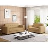 Conjunto de Sofás 3 e 2 Lugares Bronze - 1