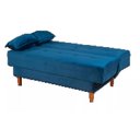 Ver imagem 2 de Sofá-Cama Casal 3 Lugares Retrátil em Veludo Macio Espuma D26 Certificada Inmetro para Sala de Estar