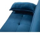Ver imagem 3 de Sofá-Cama Casal 3 Lugares Retrátil em Veludo Macio Espuma D26 Certificada Inmetro para Sala de Estar