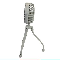 Mini Ventilador Portátil Multiuso Tripé Articulável Recarregável 3 Velocidades Silencioso - 6