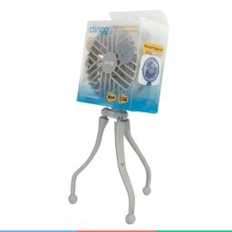 Mini Ventilador Portátil Multiuso Tripé Articulável Recarregável 3 Velocidades Silencioso - 8