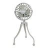 Mini Ventilador Portátil Multiuso Tripé Articulável Recarregável 3 Velocidades Silencioso - 1