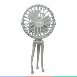 Mini Ventilador Portátil Multiuso Tripé Articulável Recarregável 3 Velocidades Silencioso - 5