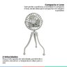 Mini Ventilador Portátil Multiuso Tripé Articulável Recarregável 3 Velocidades Silencioso - 2