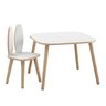 Conjunto Mesa Quadrada com Uma Cadeira Coelho - 1