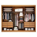 Ver imagem 3 de Guarda Roupa 6 Portas Diamante Gold Cinamomo - Leifer Móveis