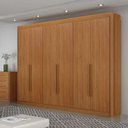 Ver imagem 4 de Guarda Roupa 6 Portas Diamante Gold Cinamomo - Leifer Móveis