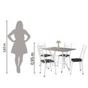 Ver imagem 2 de Conjunto De Mesa Itália New Com 4 Cadeiras 1,00m Artefamol